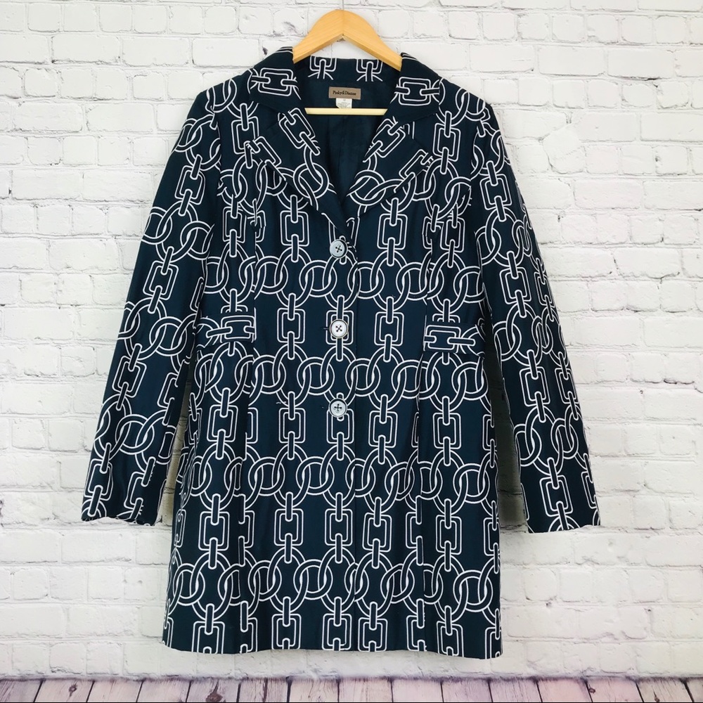 Pinky & Dianne Silk Blend Pea Coat Size 12